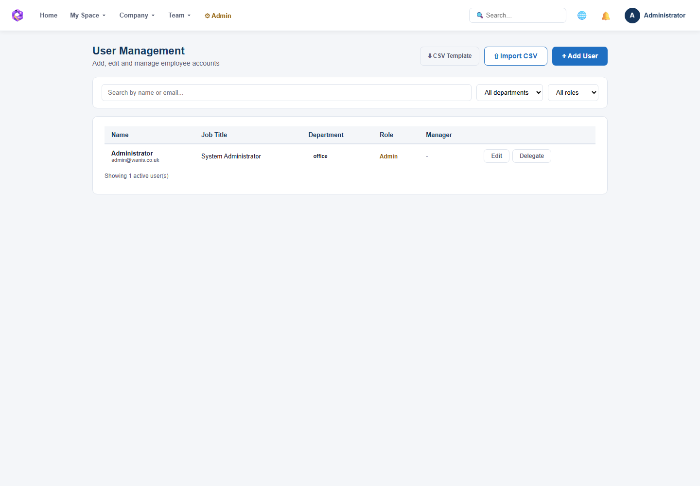 User management helps admins control accounts, roles and access.